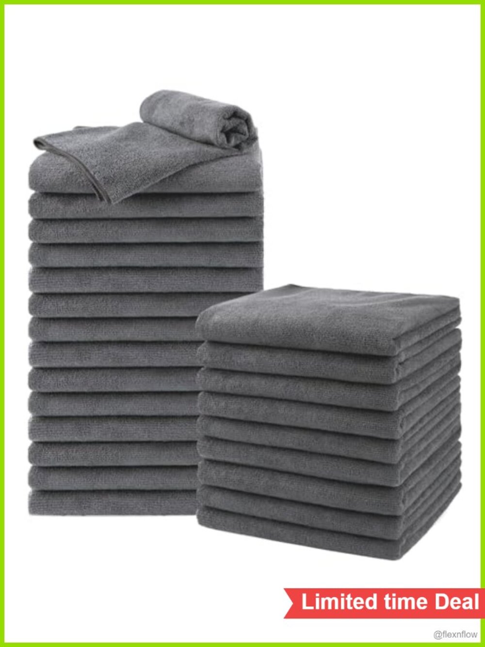 Microfiber Hair Drying Towels 24 Pack Super Soft Absorbent Gym Spa Salon